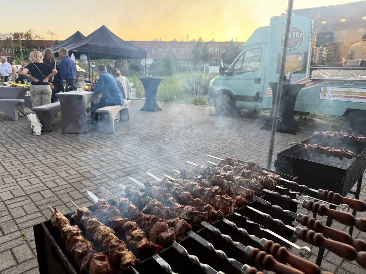 New York Cheesecake, Blaubeeren und Salzkaramell Sauce